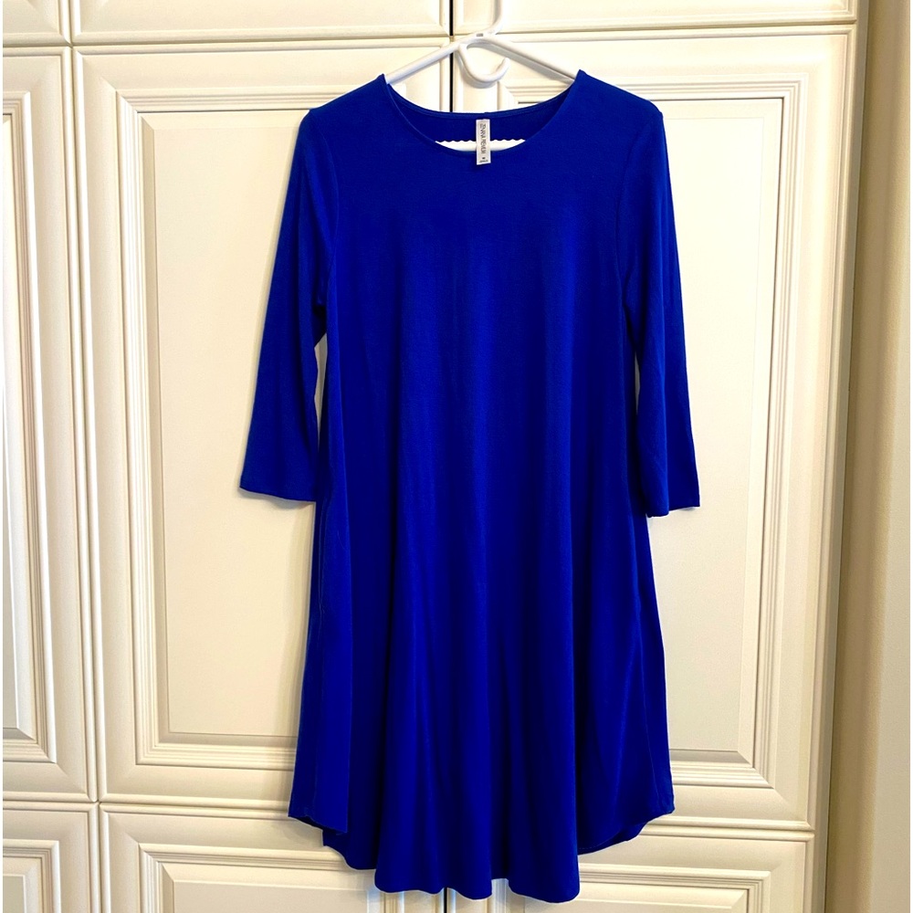 Zenana Premium by Mediano Blue Tunic/Dress Size Medium